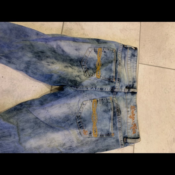 Distressed skinny acid wash jeans - Picture 4 of 5